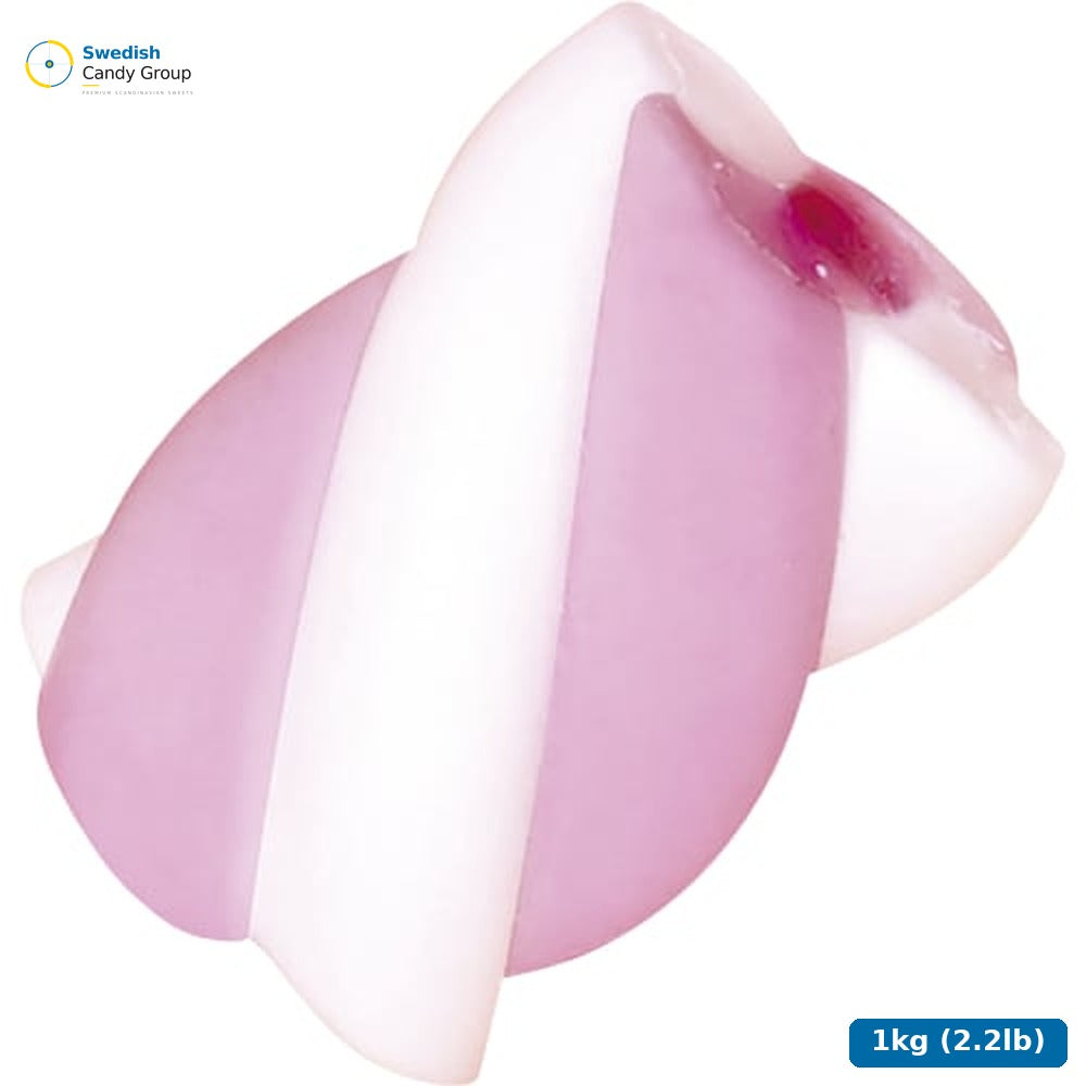 Fini Strawberry Rippel-twist Marshmallow — 1kg (2.2lb)