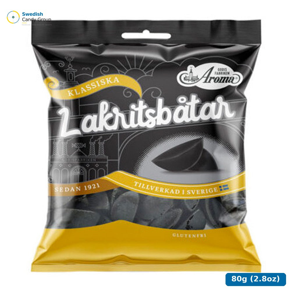Aroma Lakritsbåtar 80G - 20 St — 20 bags