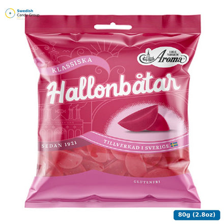 Aroma Hallonbåtar 80G 20 St — 20 påsar