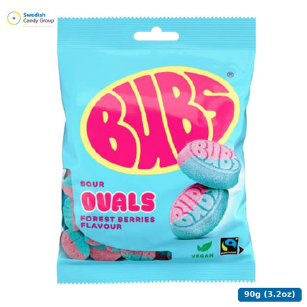 Bubs skogsbärsovaler 90G – 12 påsar