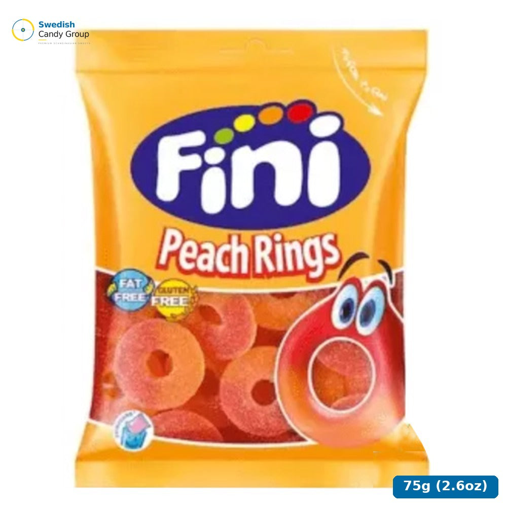 Candinavia Fini Persikoringar 75G — 24 bags