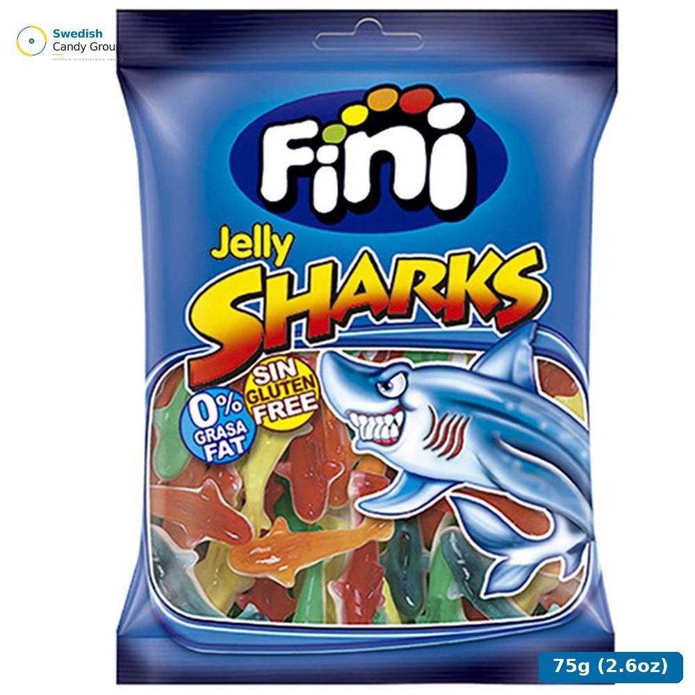 Candinavia Fini Fruit Sharks 75G — 24 bags