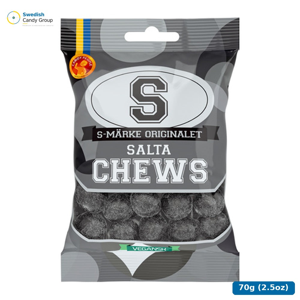 Candy People S-Märke Chews Salta 70G — 18 bags