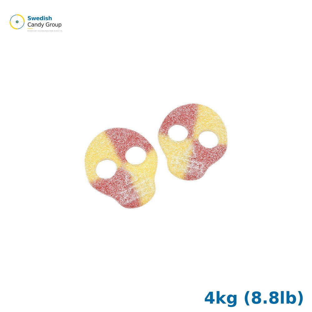 Candy People Sour LEMON/RASPBERRY Skulls 4kg (8.8lb)