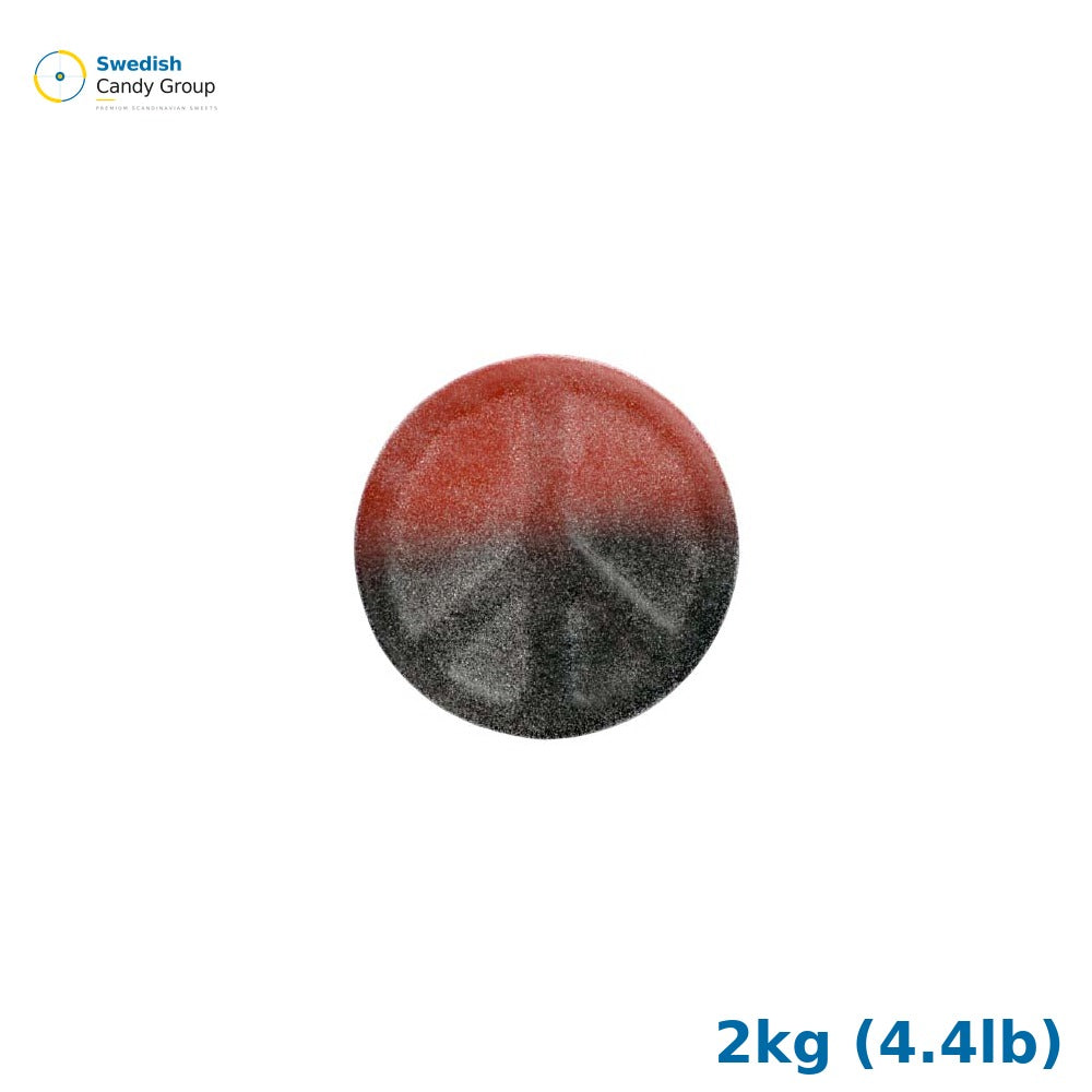 Candy People Peace Sign Strawberry/Licorice — 2kg (4.4lb)