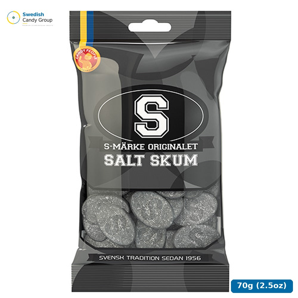 Candy People S-Märke Salt Skum 70G — 14 bags