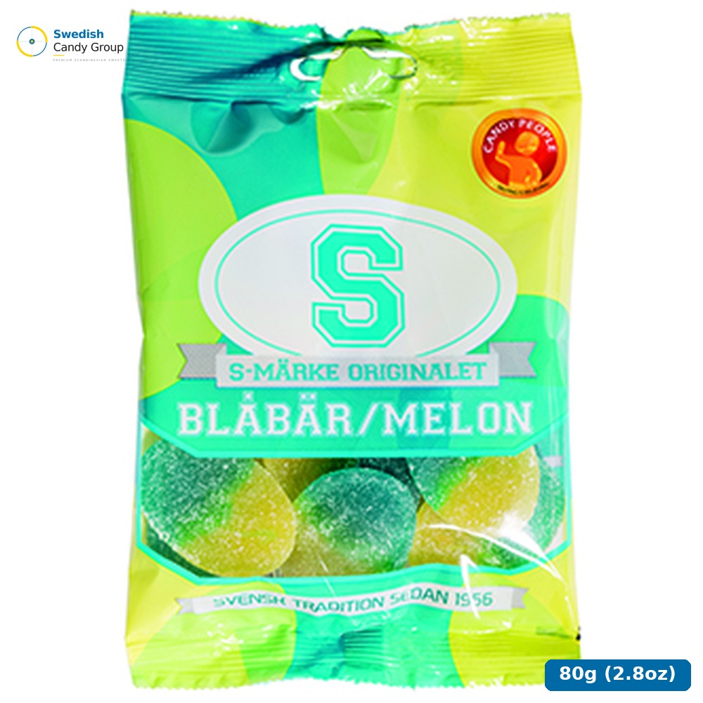 Candy People S-Märke Blåbär-Melon 80G - 18 St — 18 bags