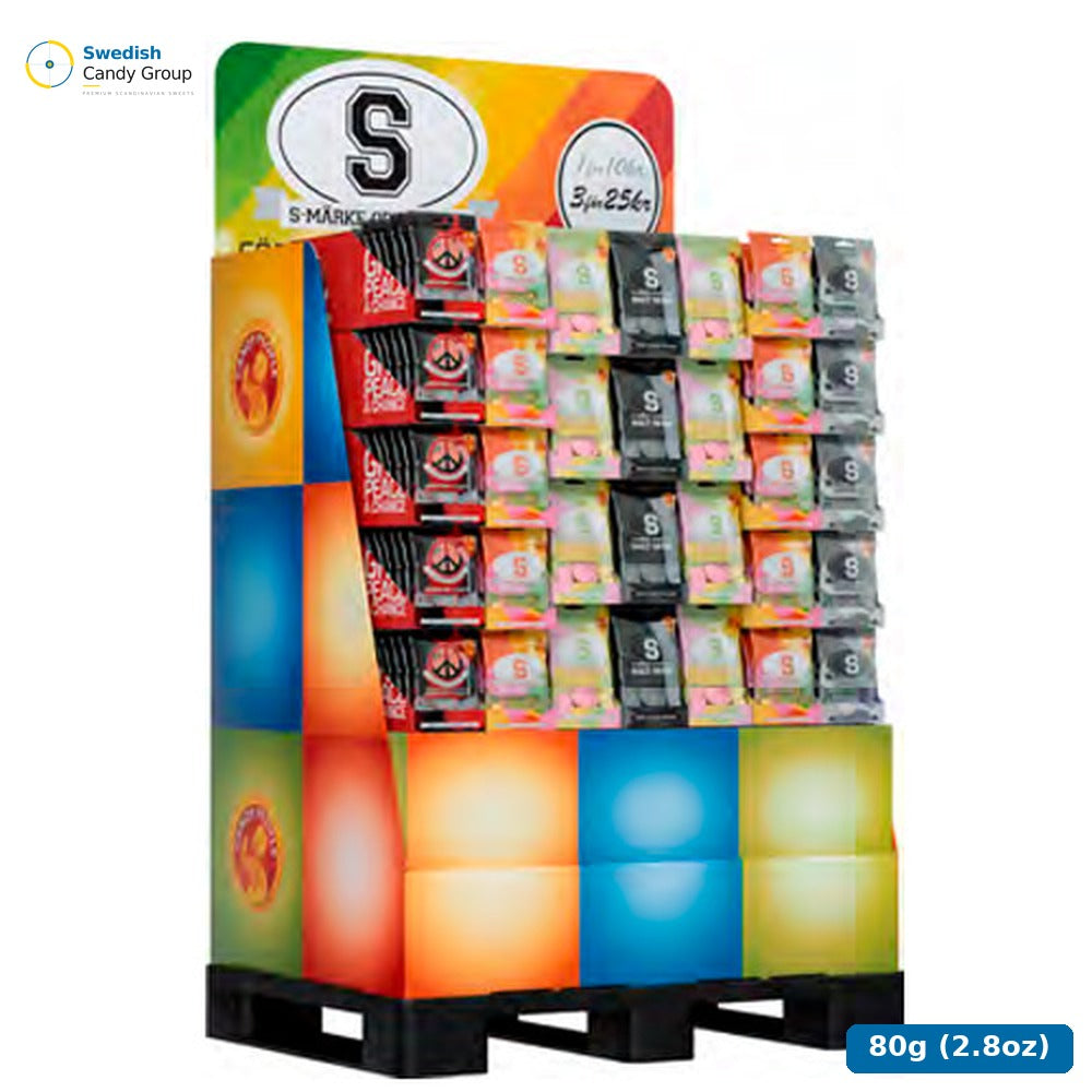 Candy People S-Märke 70-80G 1/2-Pall — 820 bags