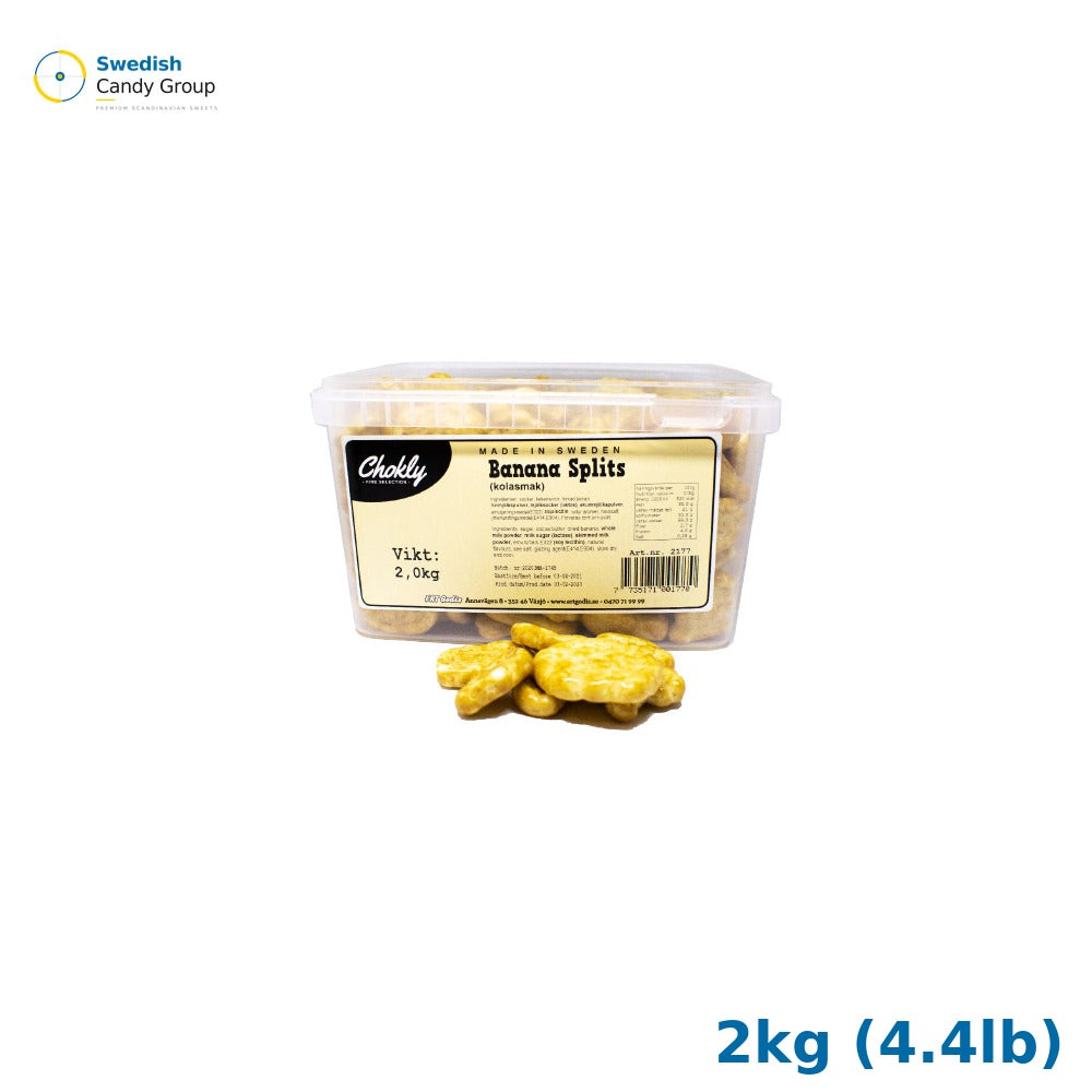 Chokly BananaA Split Med ToffeeSMAK — 2kg (4.4lb)