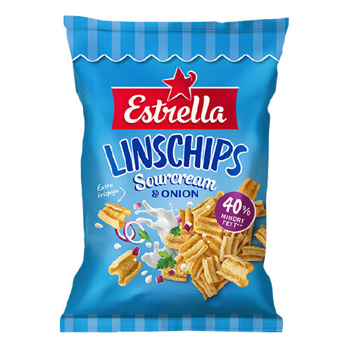 Estrella Lentil Chips Sour Cream & Onion 12x90g
