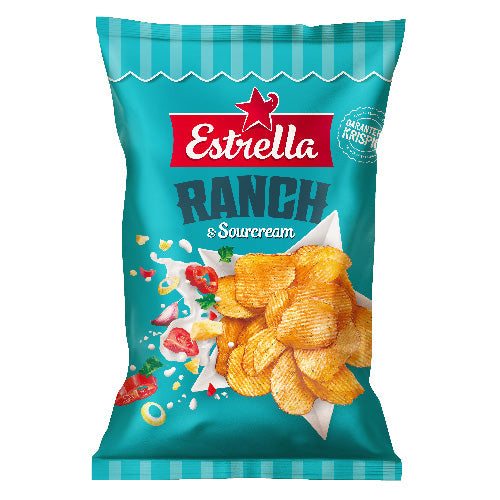 Estrella Ranch & Sour Cream Chips 175 g 21 pcs