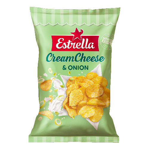 Estrella Cream Cheese & Onion Chips 21 x 175 g