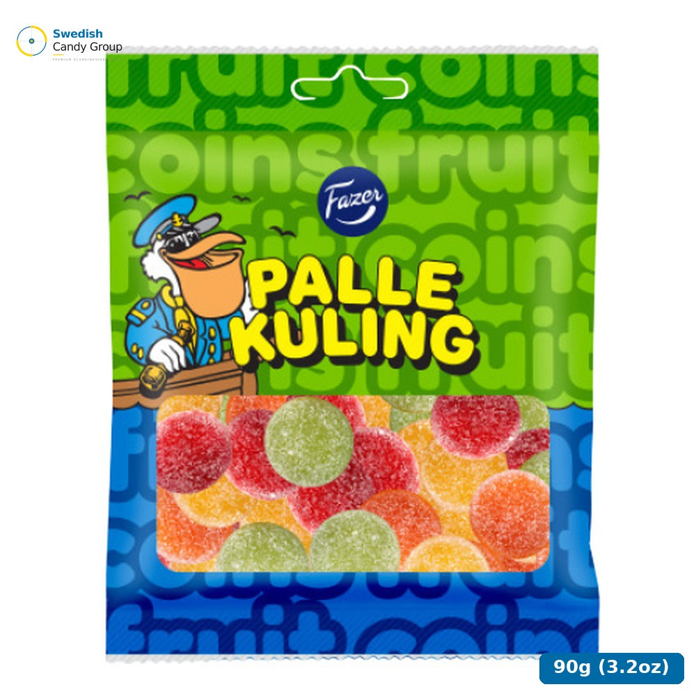 Fazer Palle Kuling Fruktpengar 90G — 24 bags