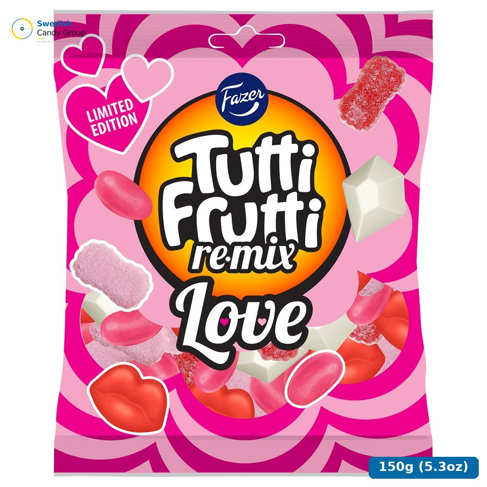 Fazer Tutti Frutti Remix Love 150G — 21 bags