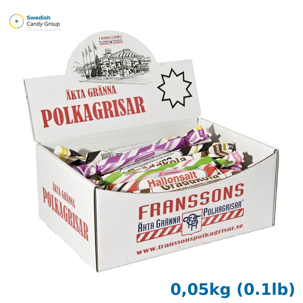 Franssons PeppermintPigs Assorted I Kartong 50G — 0,05kg (0.1lb)