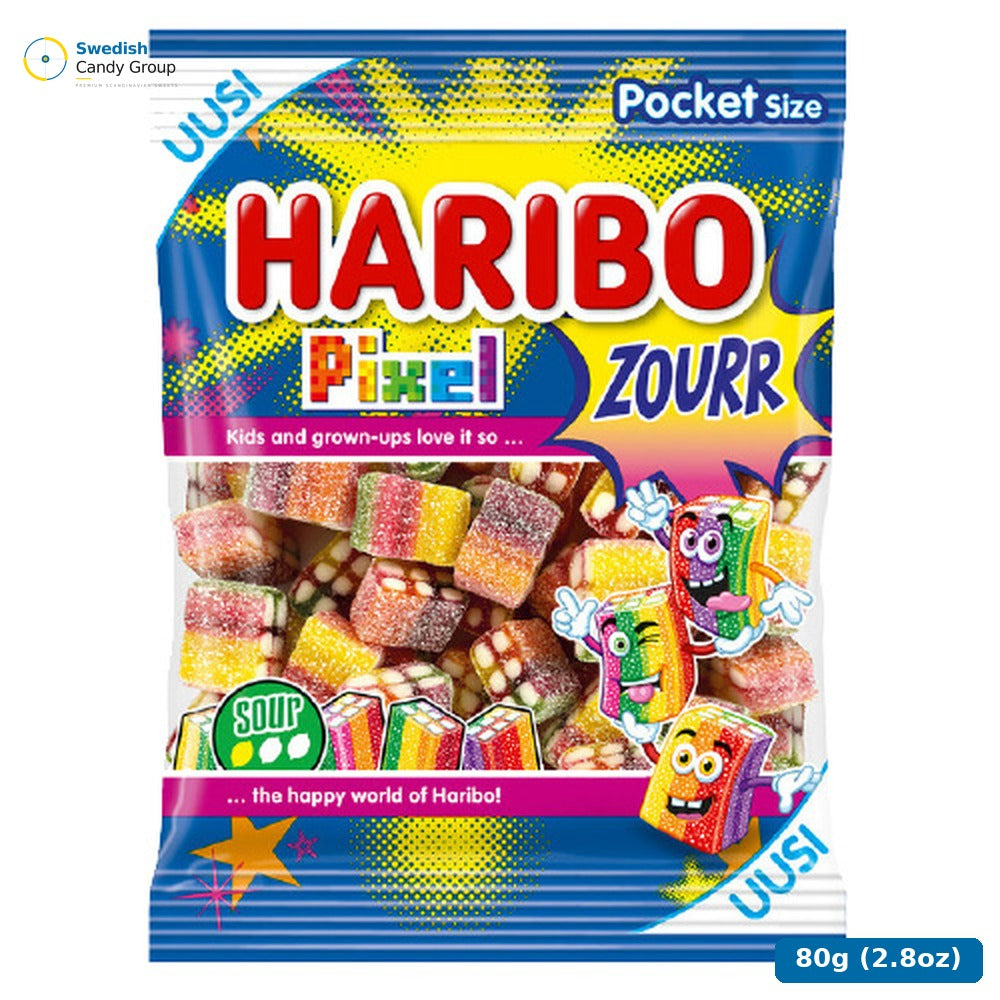 Haribo Pixel Zourr 80 G Påse — 22 bags