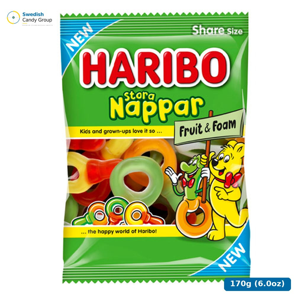 Haribo Stora Nappar 170 G Påse — 12 bags