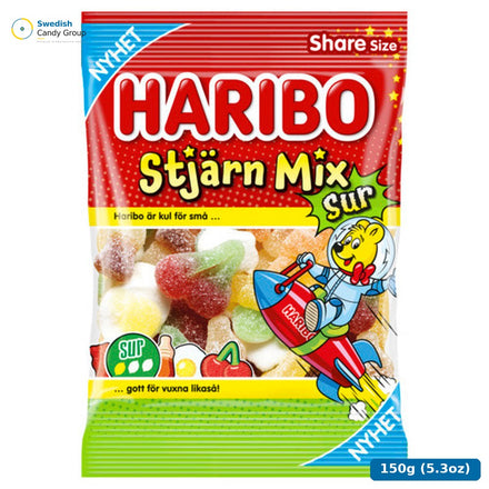 Haribo Stjärn Mix Sur 14 X 150G – 14 påsar