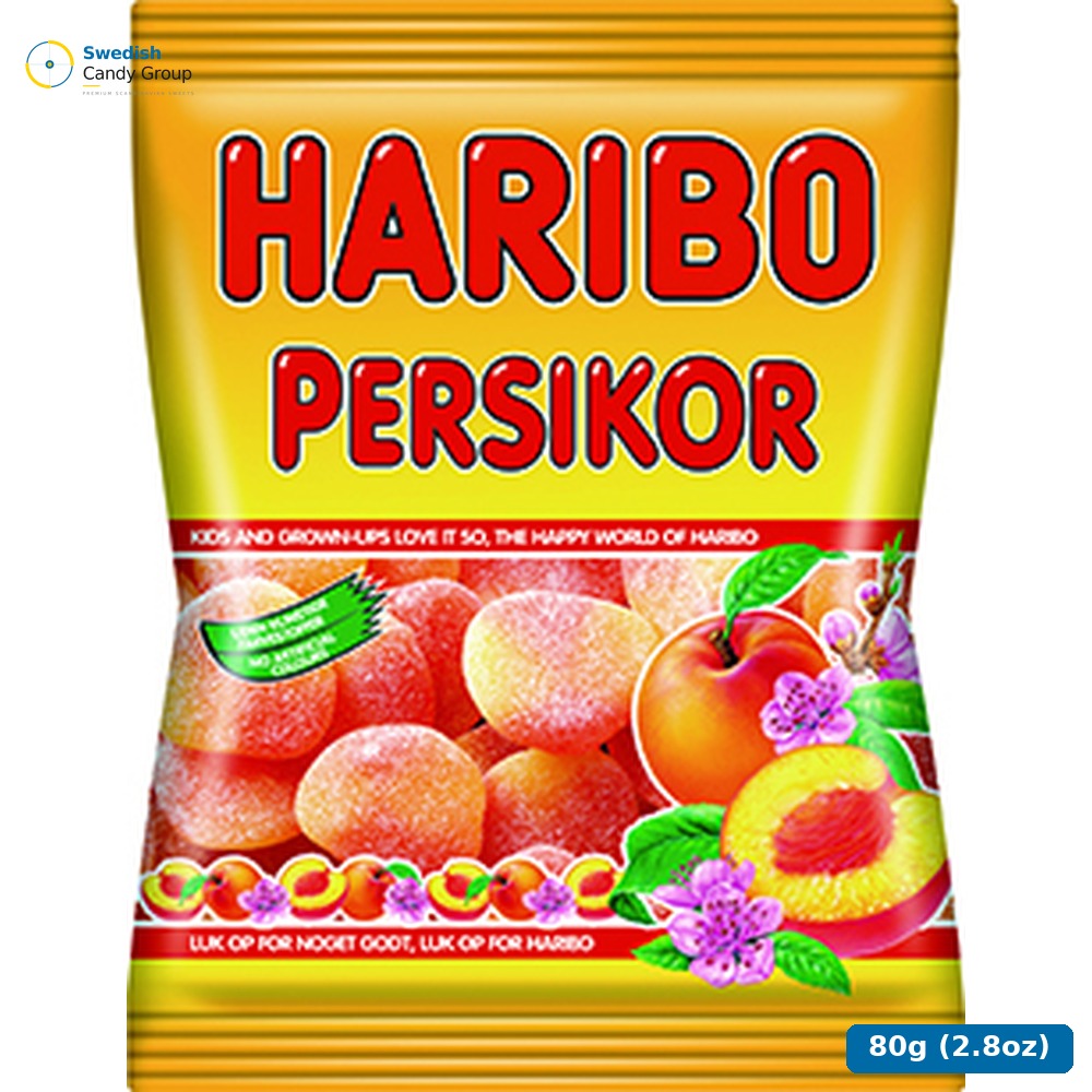 Haribo Peaches 80 G - 24 St — 24 bags