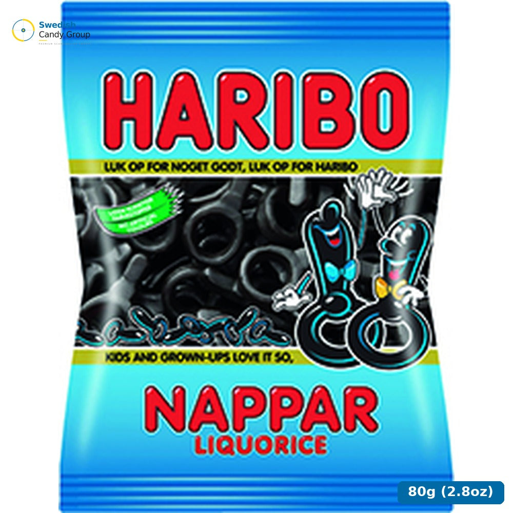 Haribo Salta Nappar 80 G Påse — 20 bags