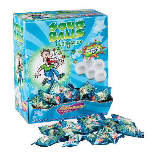 IIham Sour Ball Bubble Gum Vending — 200 pcs