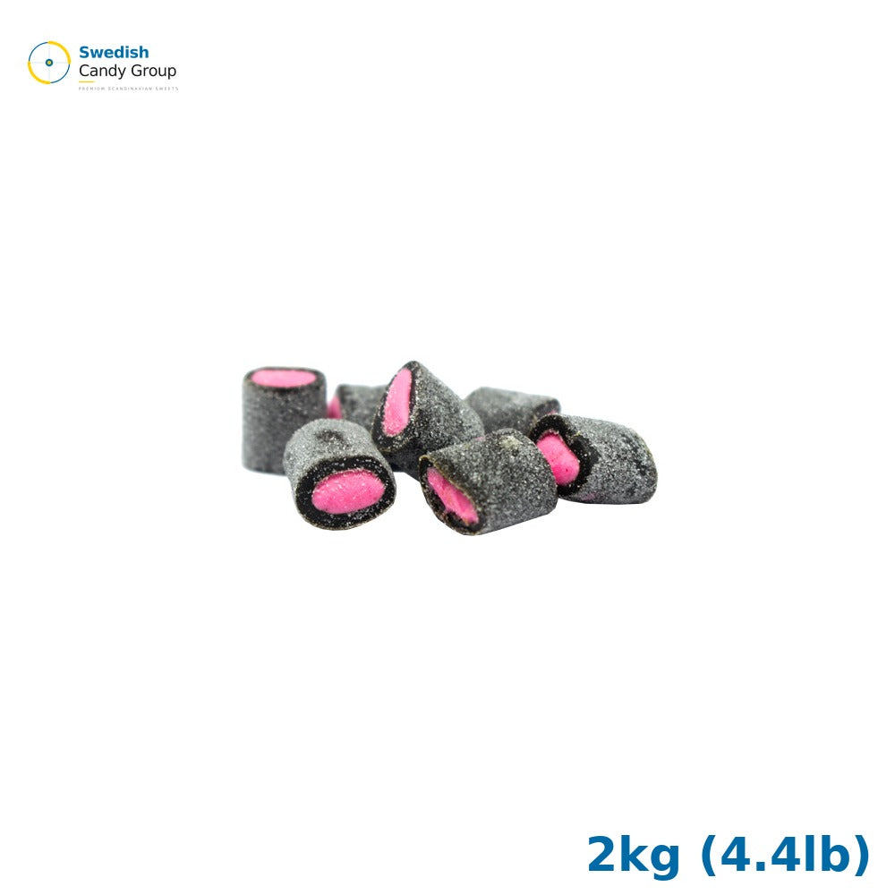 Jellioo Raspberryfylld Salmiaklakrits 2kg (4.4lb)
