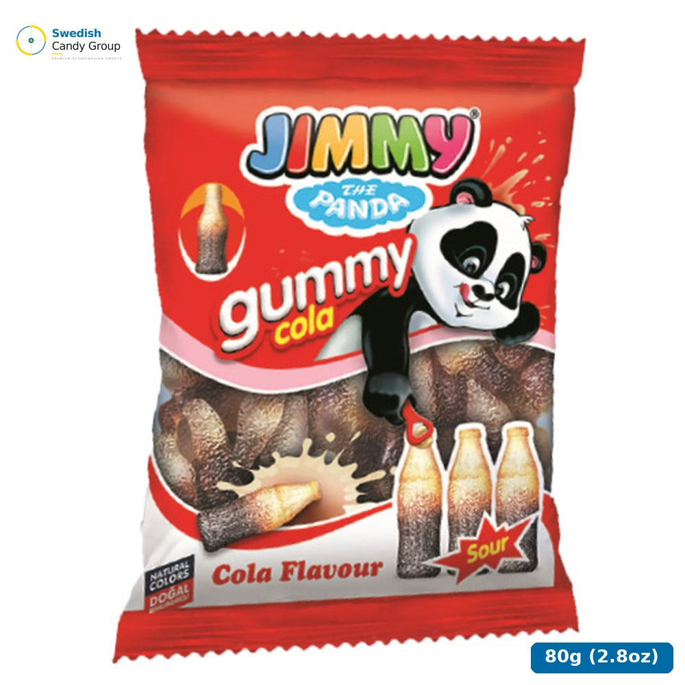 Jellioo Jimmy Sour Cola Bottle 80G — 12 bags