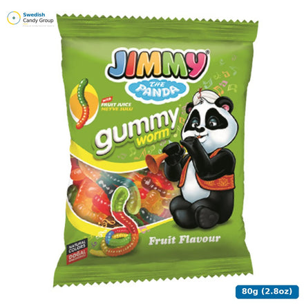 Jellioo Jimmy Worm 80G — 12 påsar