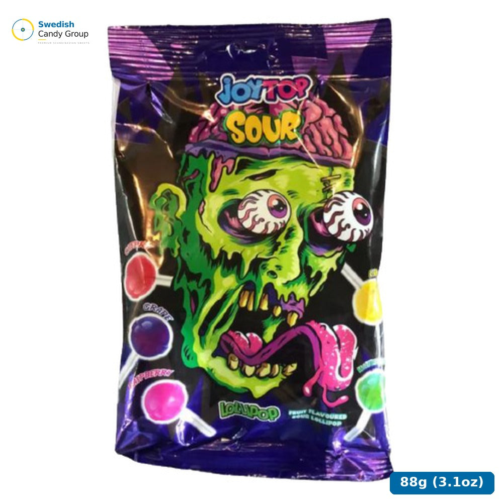 Jellioo Joytop Sour Lollipop Monster 88G — 24 bags