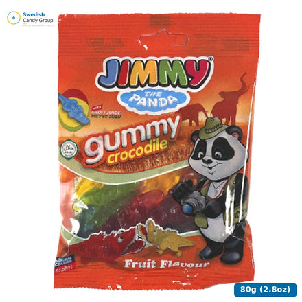 Jellioo Jimmy Krokodil 80G — 12 påsar