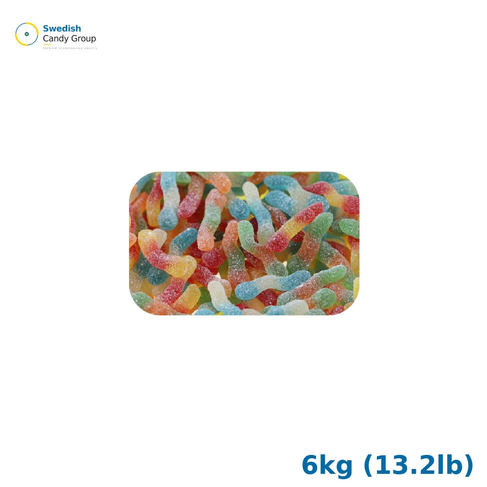 Klippans Haribo Fizzy Worms 6kg (13.2lb) (105.002)