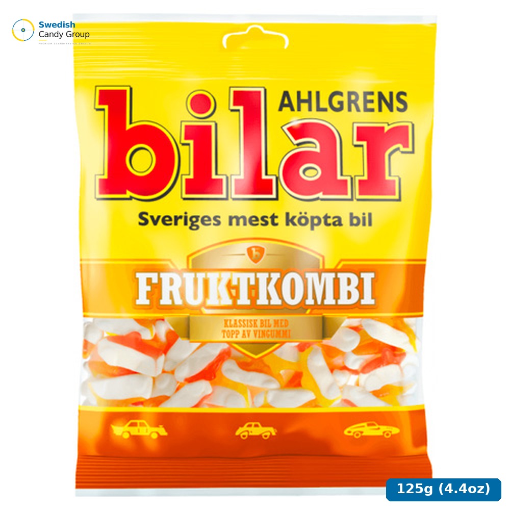 Cloetta Ahlgrens Bilar Fruktkombi 125 G — 36 bags