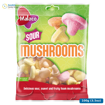 Malaco Sura Svampar 28X100G — 28 påsar