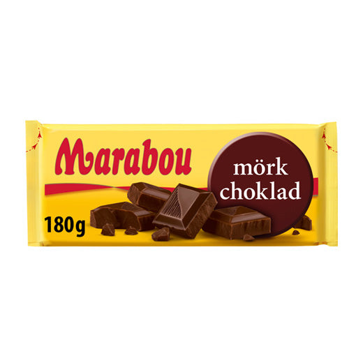 Marabou Dark Chocolate 180g — 10 x 180g