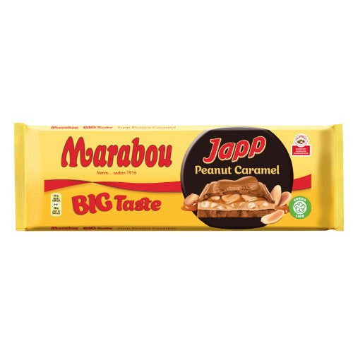 Marabou Big Taste Japp Peanut Caramell 276g — 6 x 276g