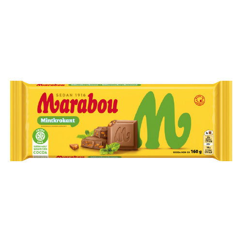 Marabou Mint Crunch 160g — 16 x 160g