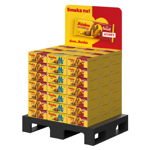 Marabou Biscoff+Mjölk 160g Mix 1/2-pallet — 16 x 160g