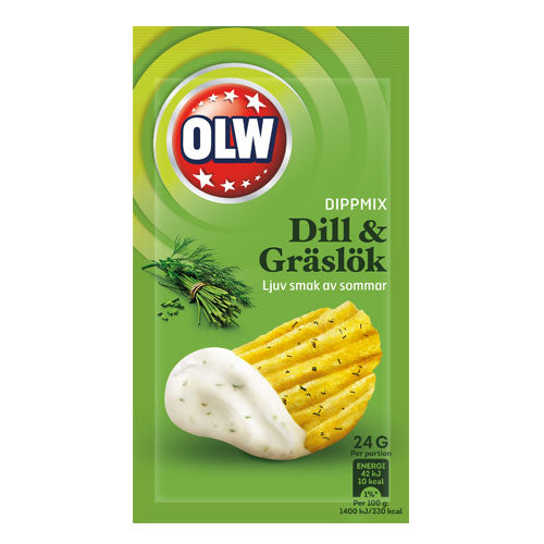 OLW Dip Mix Dill & Chives 24g - 16 pcs