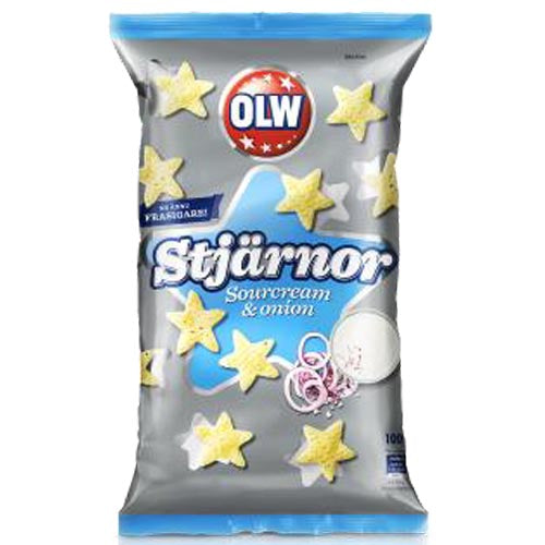 OLW Stars Sour Cream Onion 100g (12 pcs)
