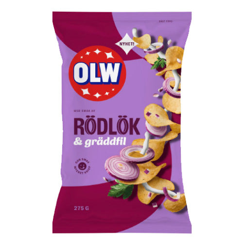 Olw Red Onion & Sour Cream 15 x 275 g