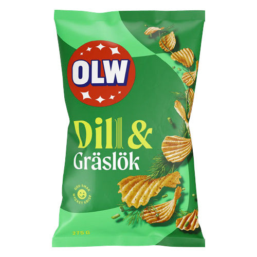 OLW 175 g Dill & Chives Chips - 21 pcs