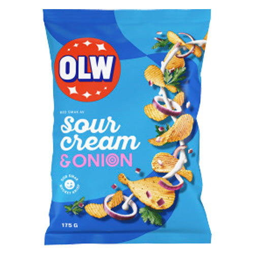 OLW 175 g Sour Cream & Onion Chips - 21 pcs
