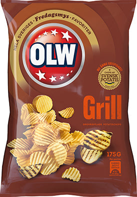 OLW 175 g Grilled Chips - 21 pcs