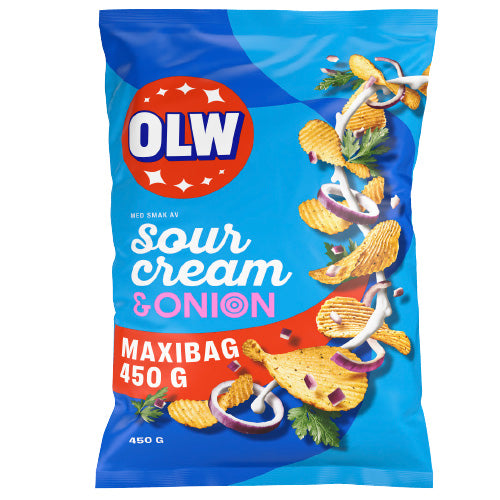 OLW Maxi Bag SourCream Onion 12 x 450g