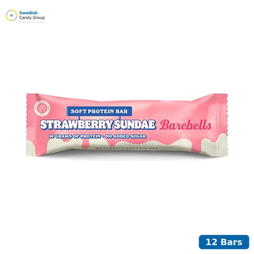 Barebells Protein Bar Strawberry Sundae 55g - 12 Pack - Barebells